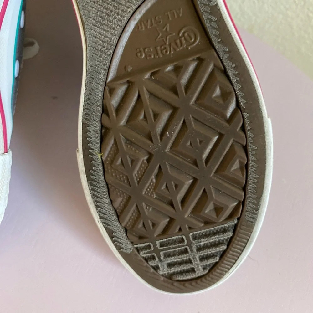 Converse Gray and Pink Little Kids size 1